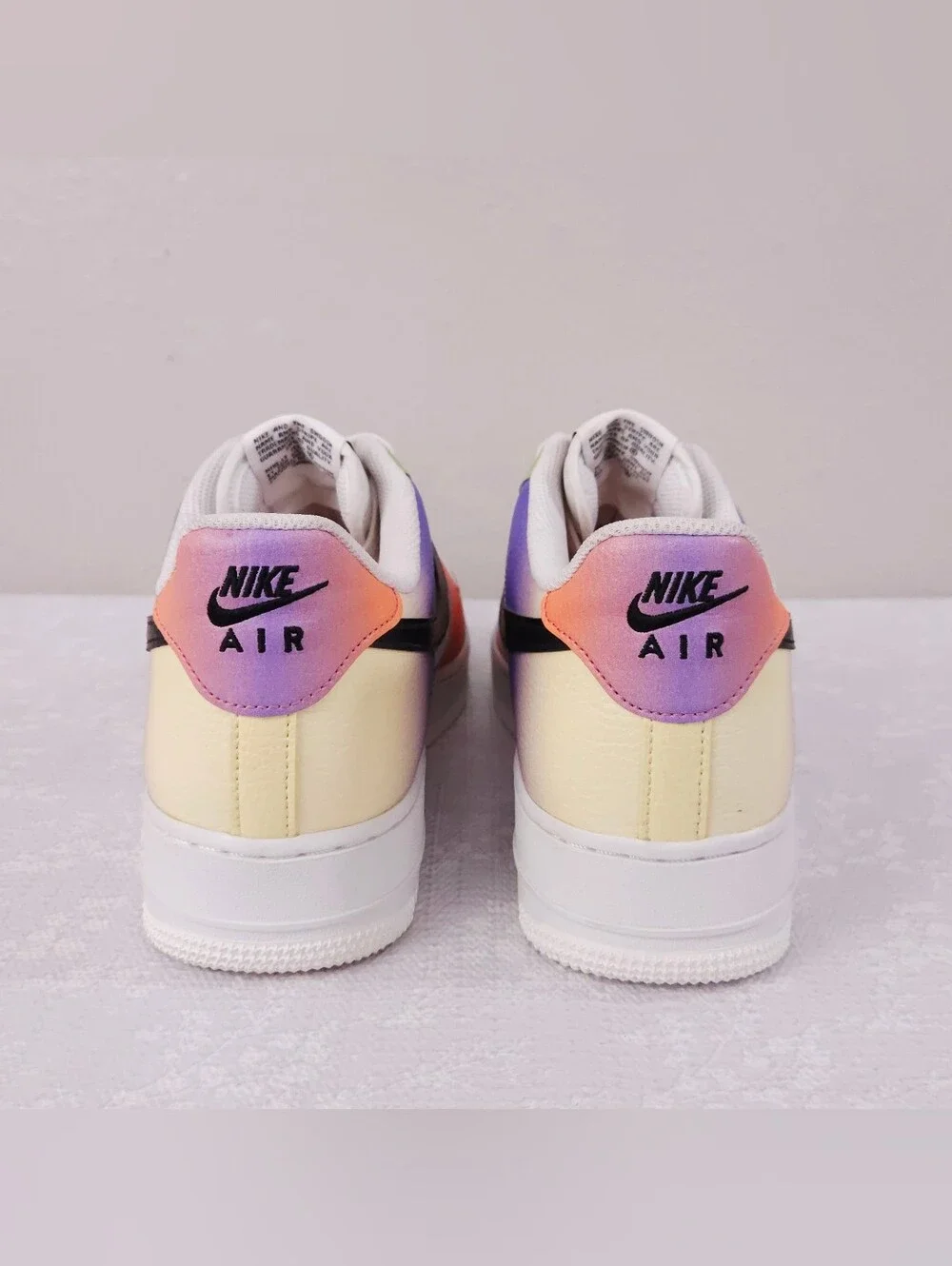 NIKE AIR Force 1 Low '07 Multi-Color Gradient Women's US 12 Athletic Sneakers